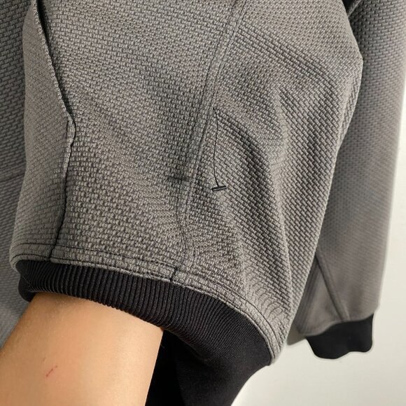 Lululemon Shift Stitch Pullover Hoodie Gray / Black mens size Large - Picture 3 of 7
